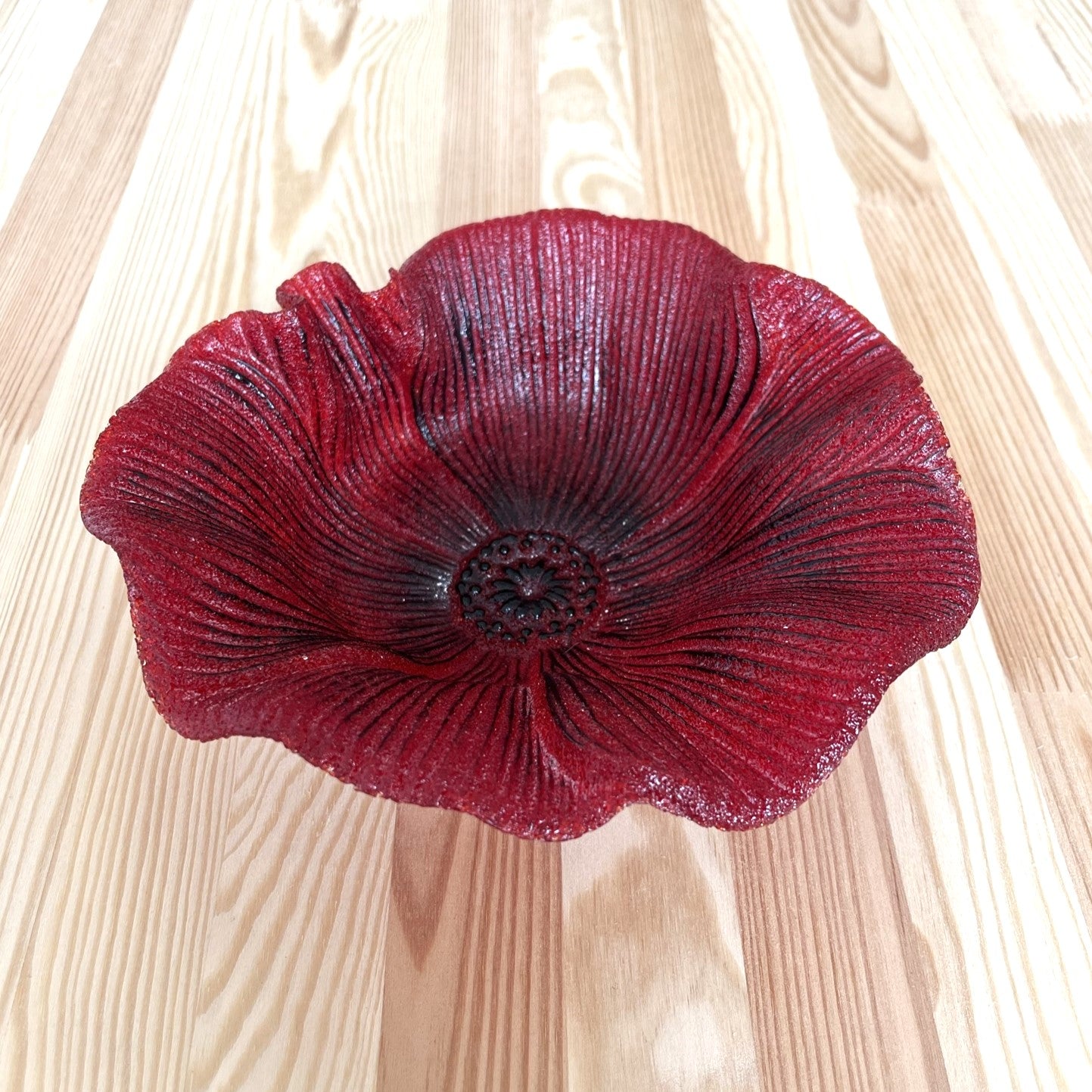 Glass Poppy Bowls