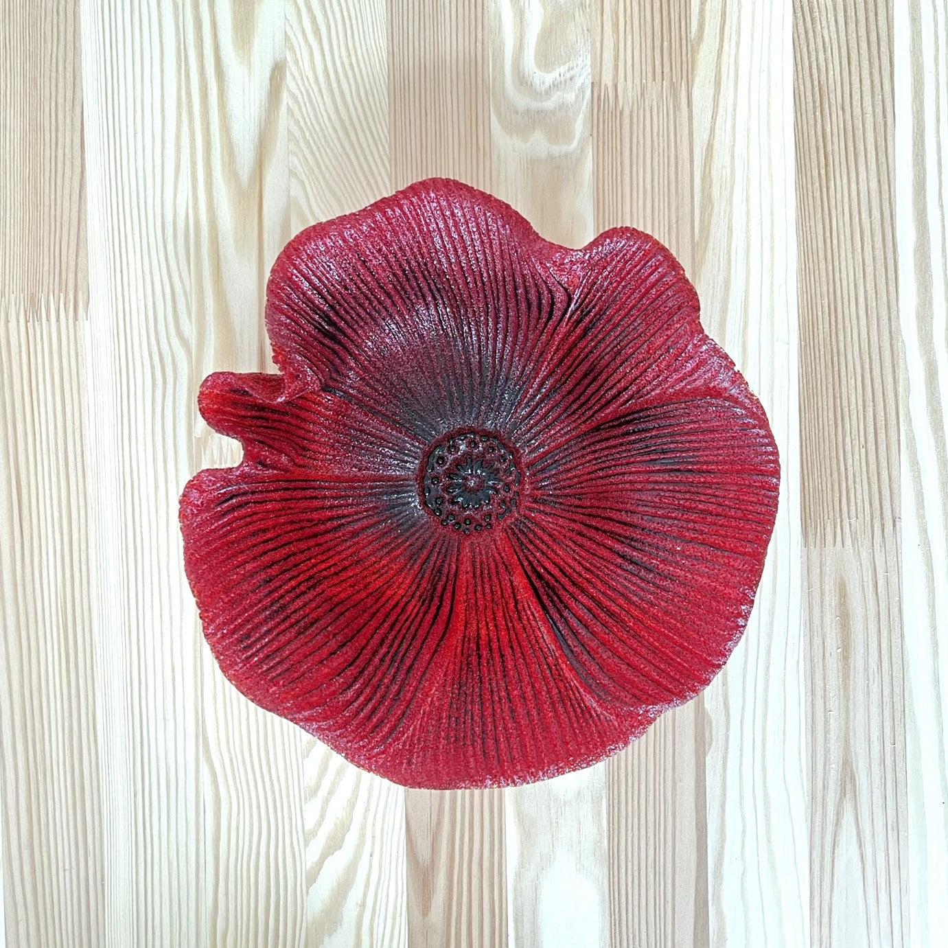 Glass Poppy Bowls
