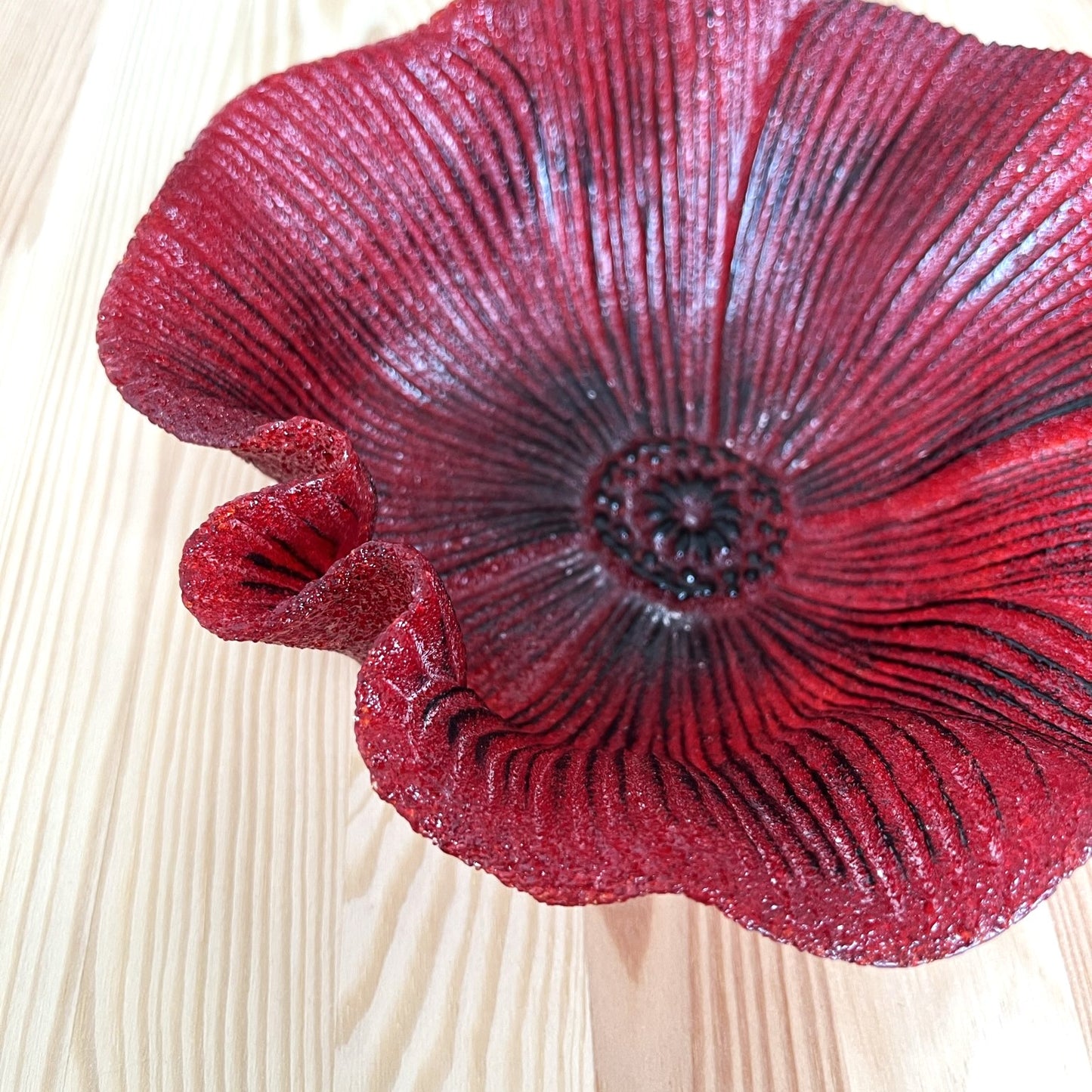 Glass Poppy Bowls