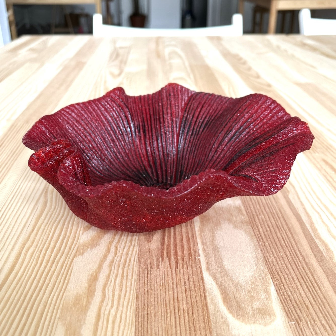 Glass Poppy Bowls
