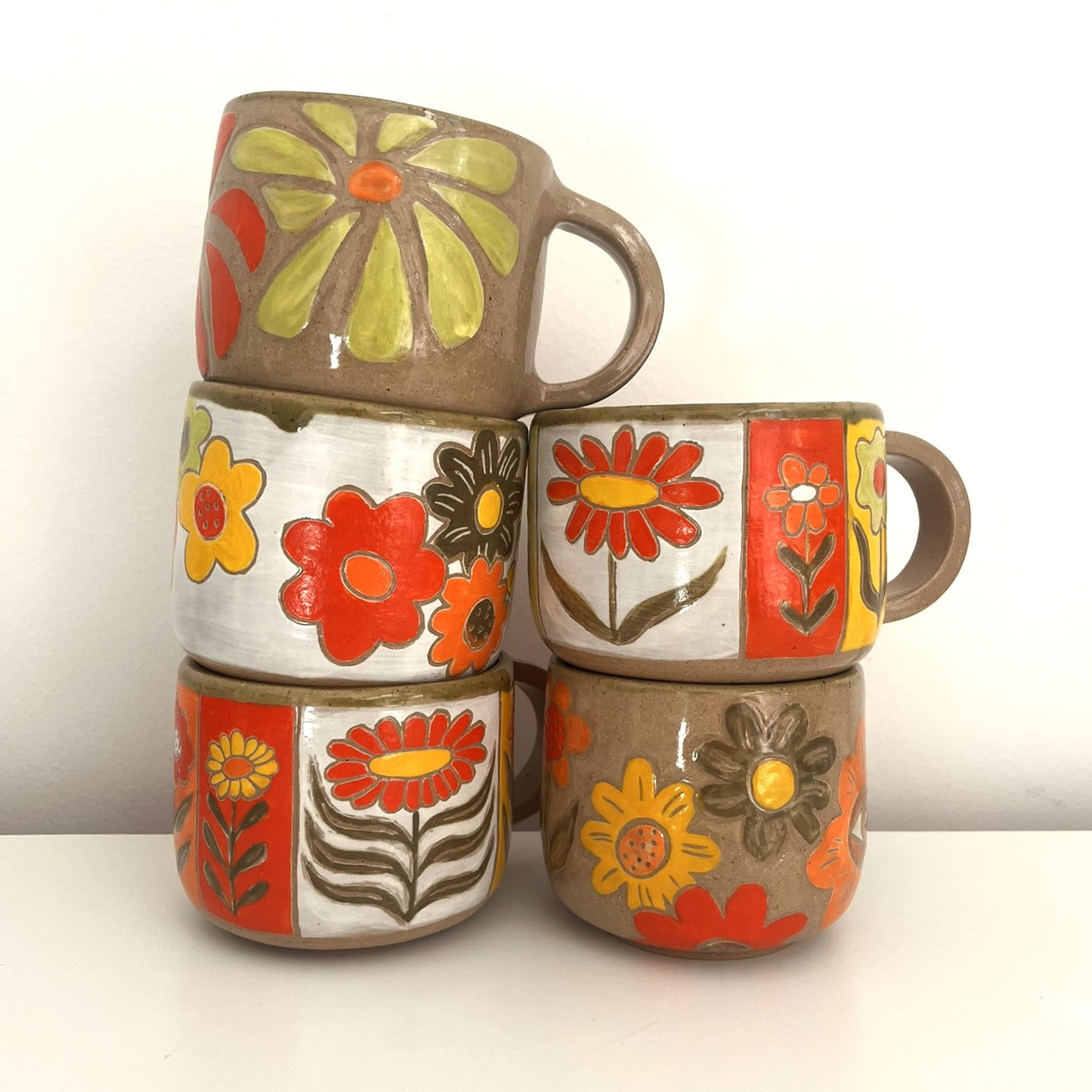 Colorful Flower Mug