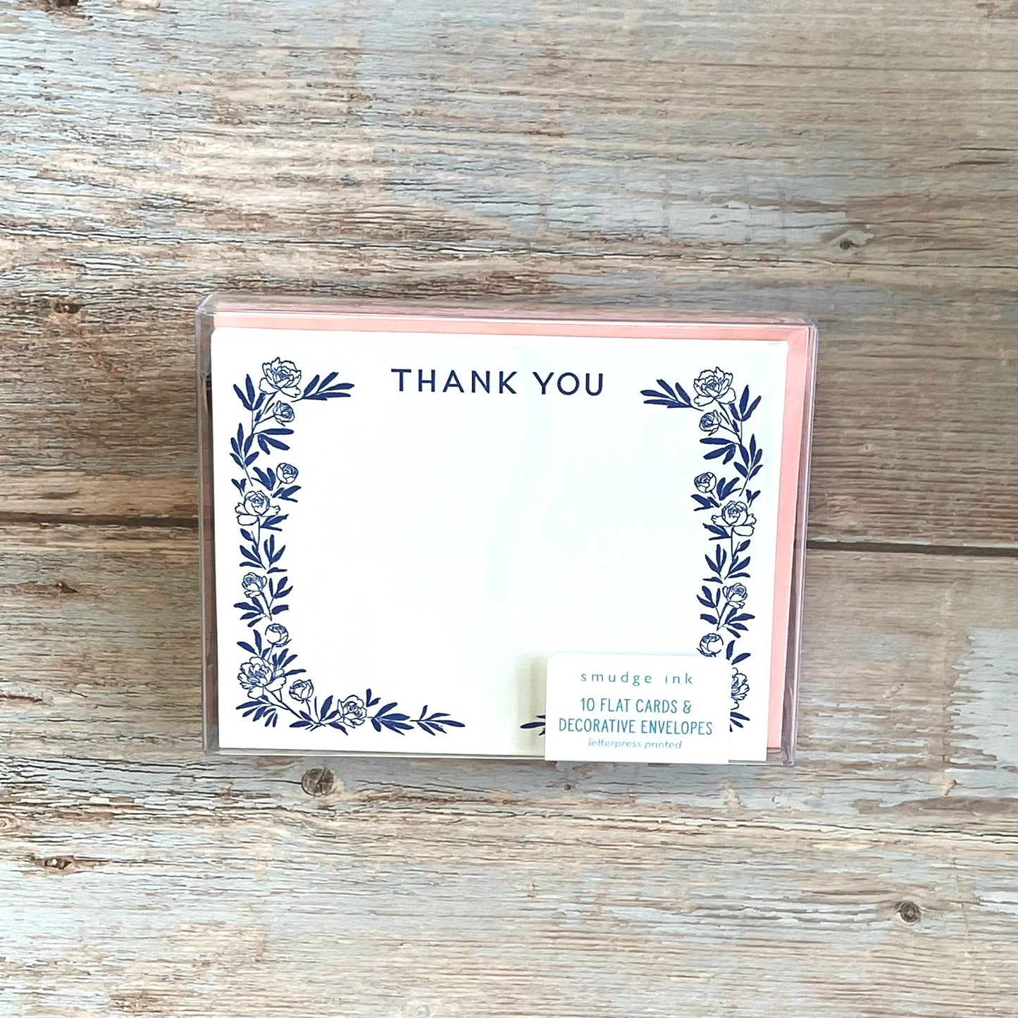 Peonies Thank You Notecards (Box of 10)