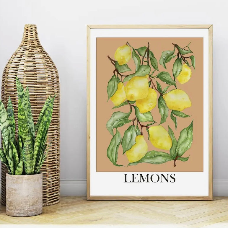 Lemons Art Print