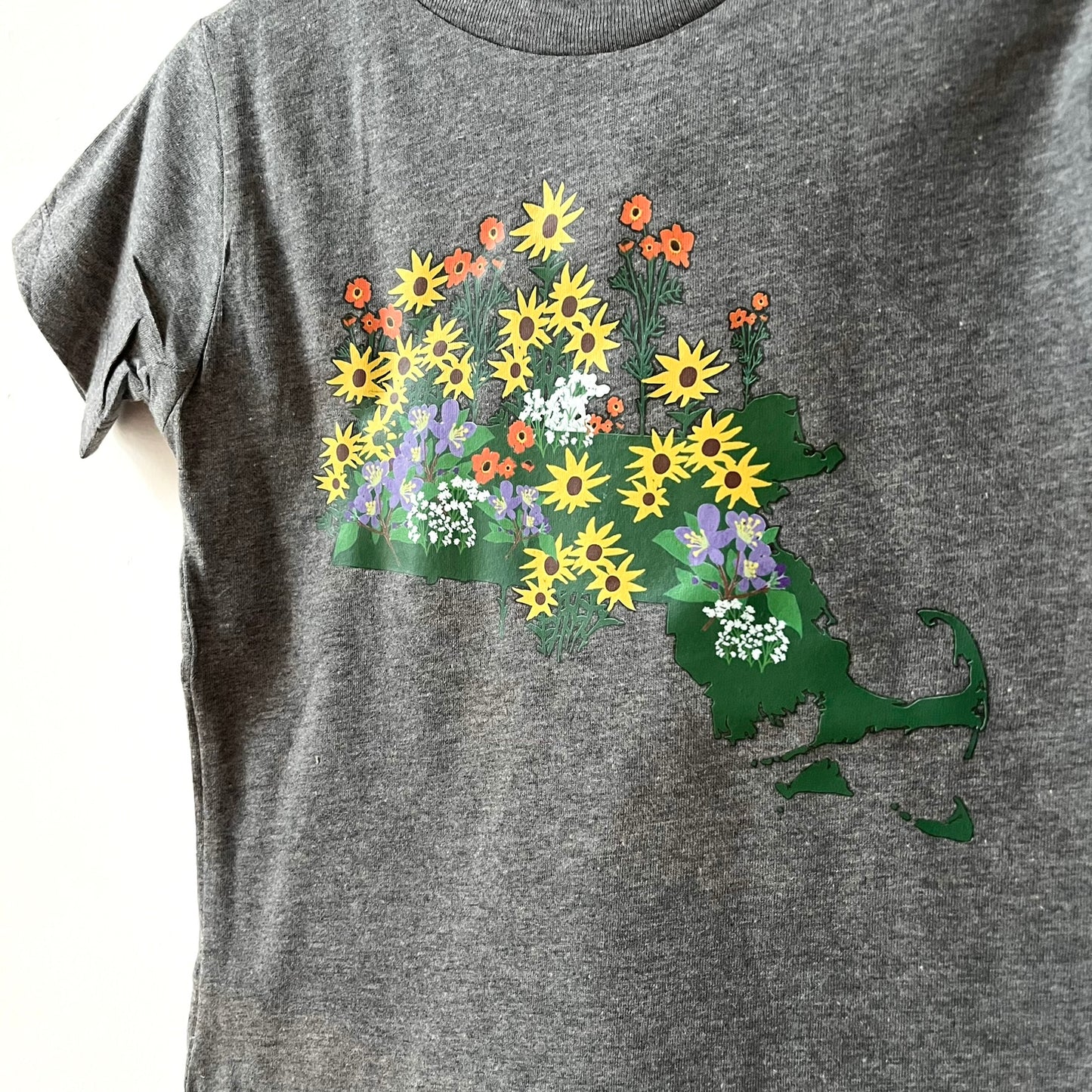 Kids T-Shirt - Massachusetts Wildflowers