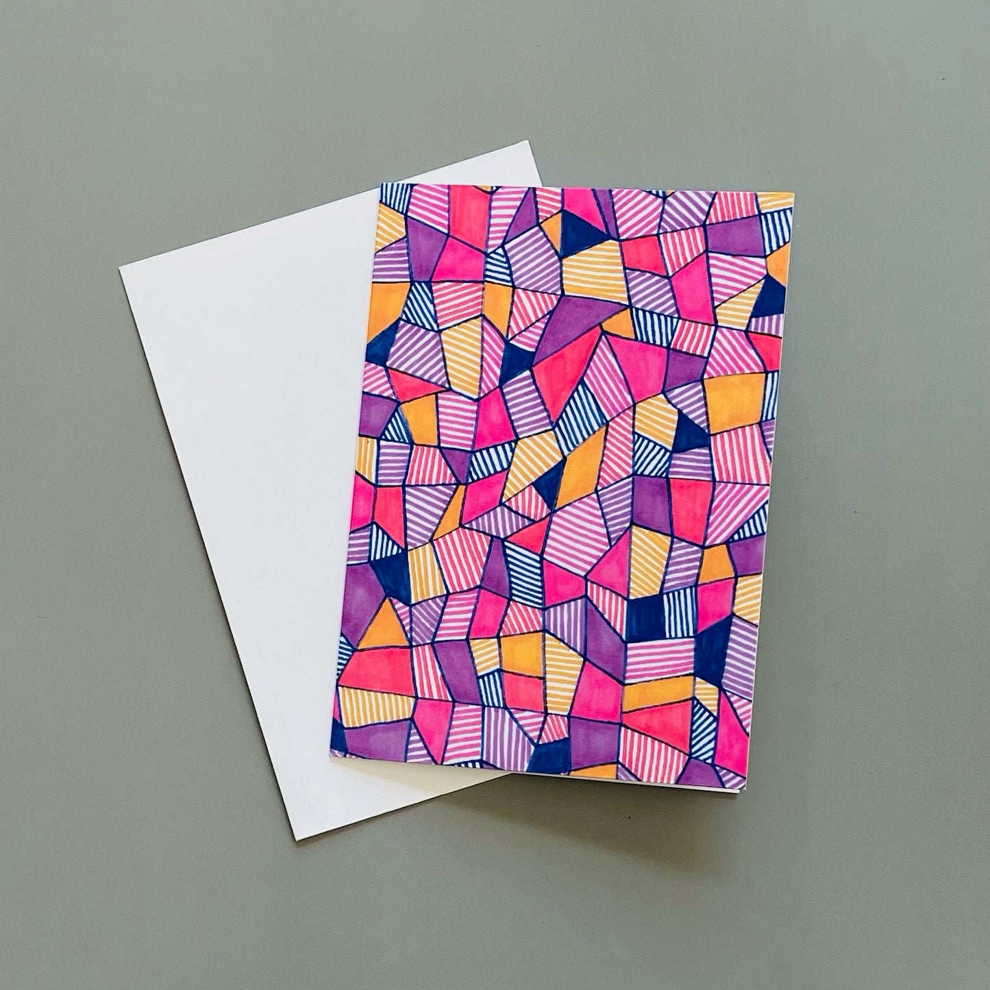 Pink Glass Card (1227)