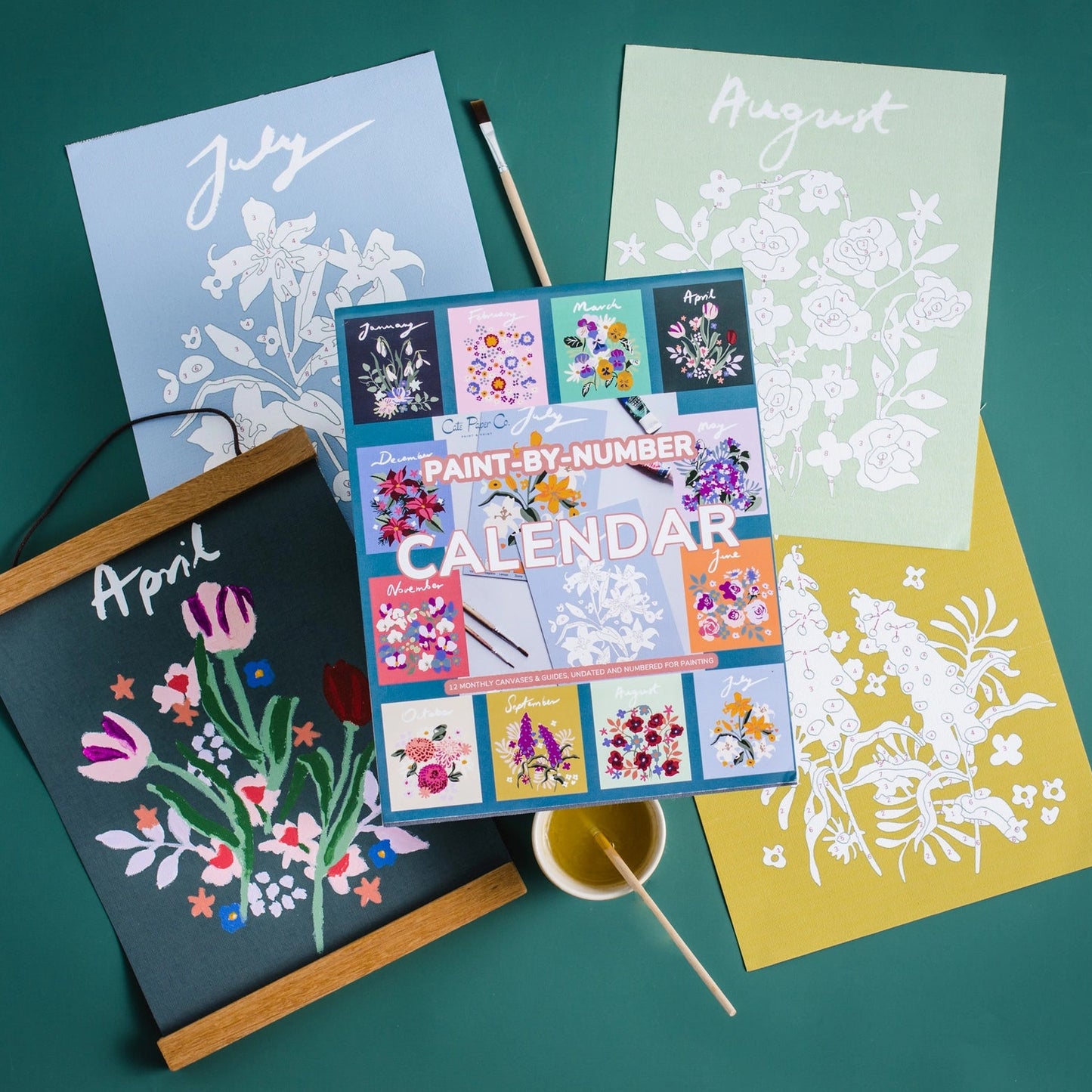 Paint by Number: Calendar Kit