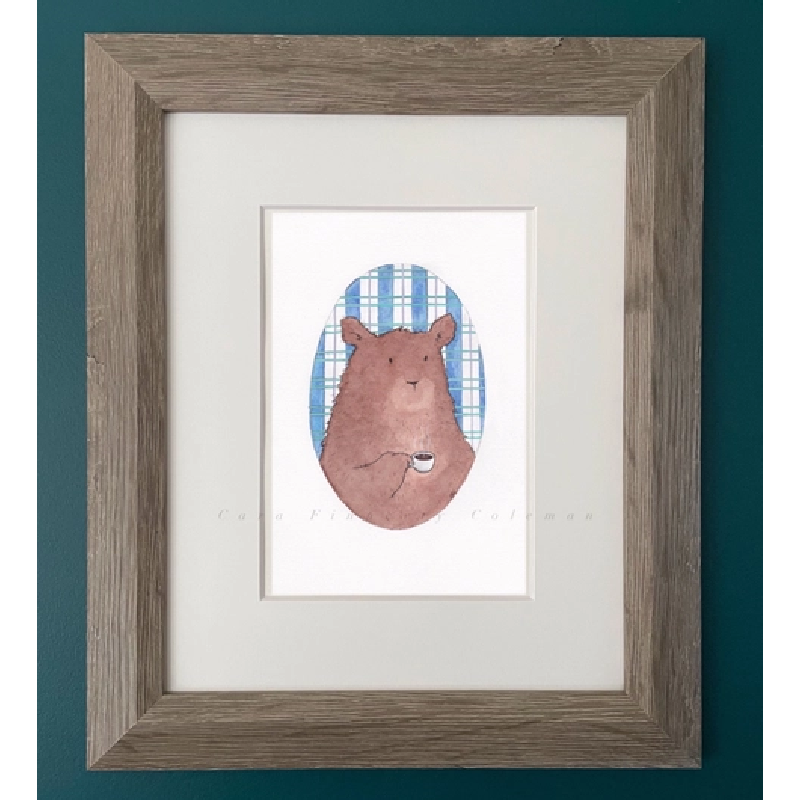 8x 10 Print - Bear with Coffee
