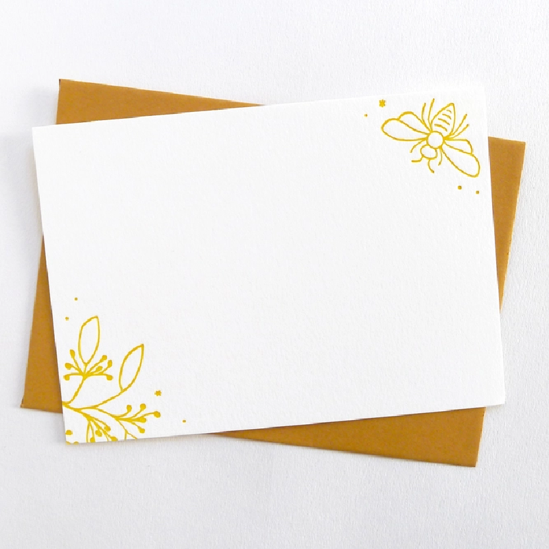 Bee Notecards - Set of 8