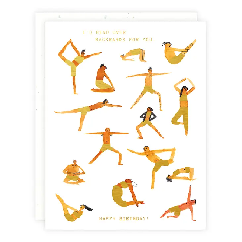 Birthday Card - Bend Over Backwards