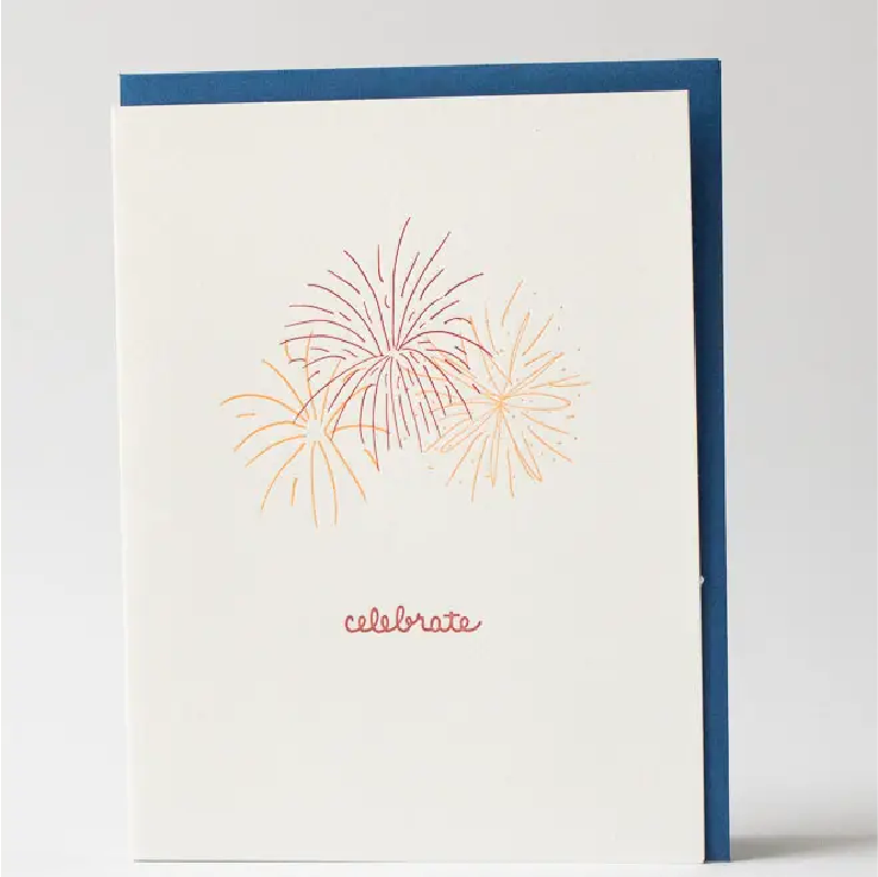 Celebrate Fireworks Congratulations Card