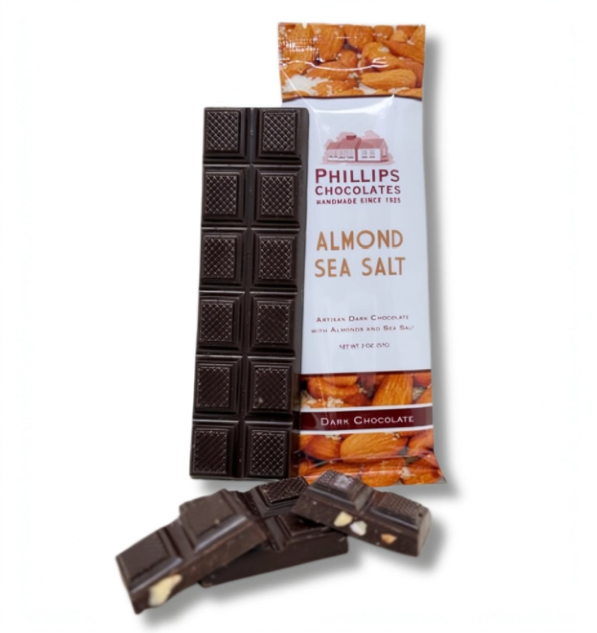 Almond Sea Salt Dark Chocolate Bar
