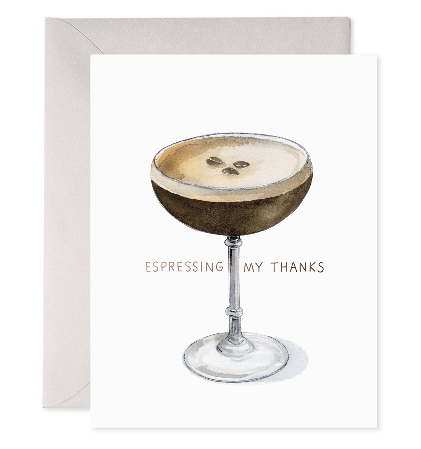 Espressing My Thanks Martini Card