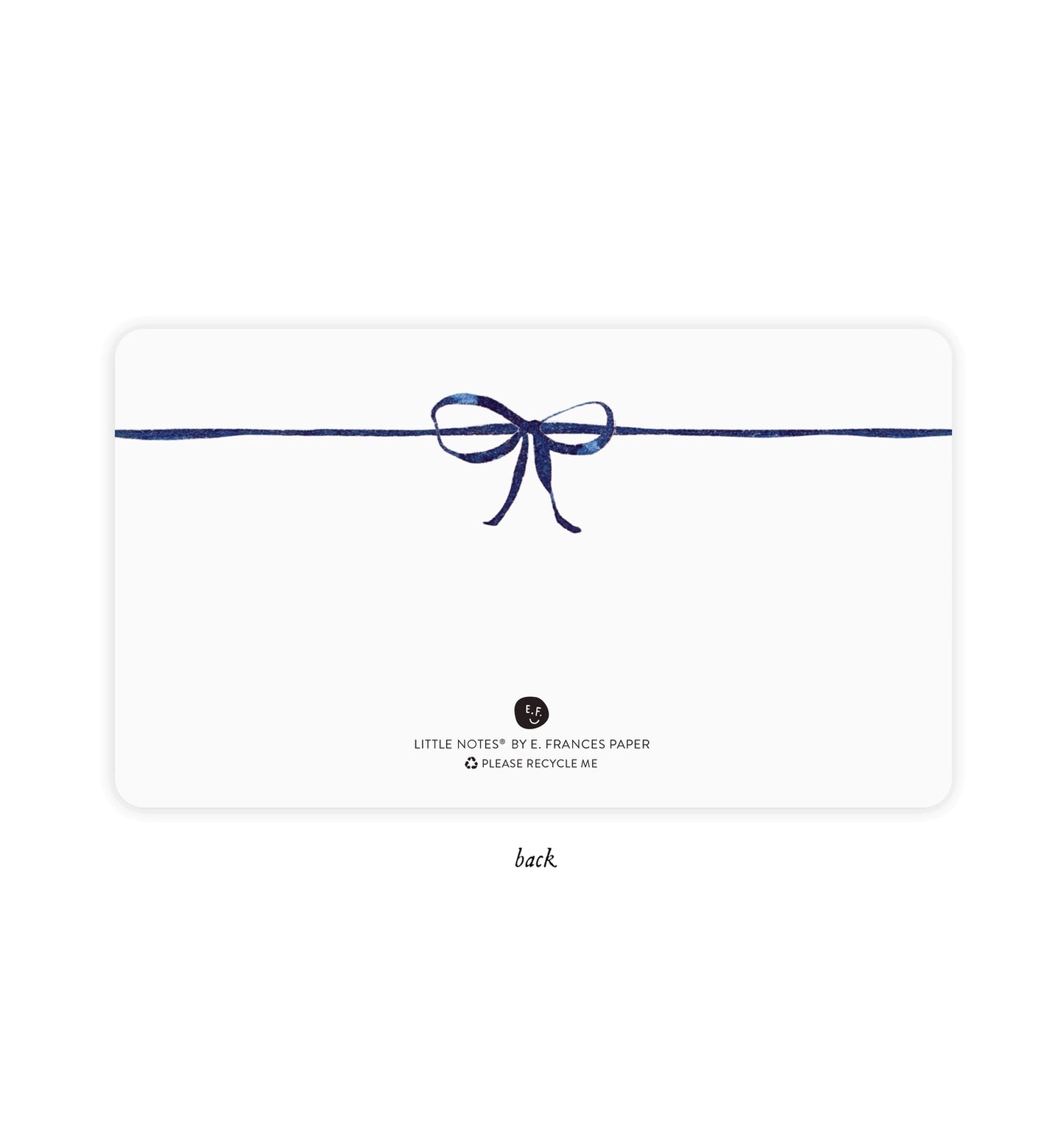 Navy Bow Little Notes (Pack of 85)