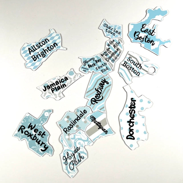 Boston Map Magnet Puzzle