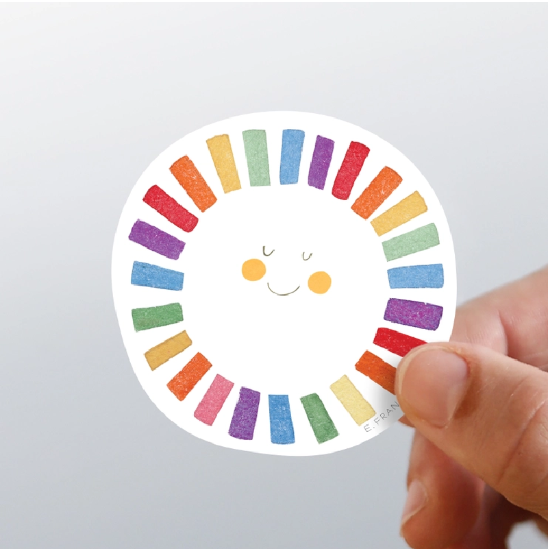 Rainbow Sun Sticker