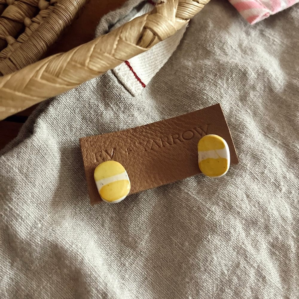 Yellow Painted Studs