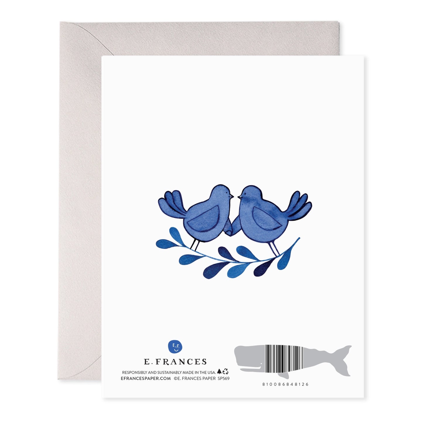 Happy Anniversary Blue Birds Card