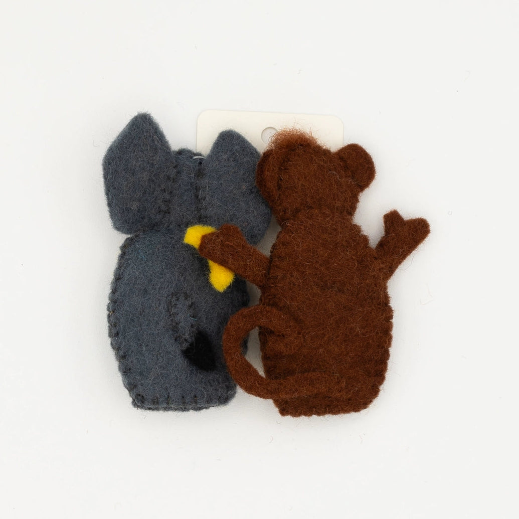 Monkey and Elephant Finger Puppets
