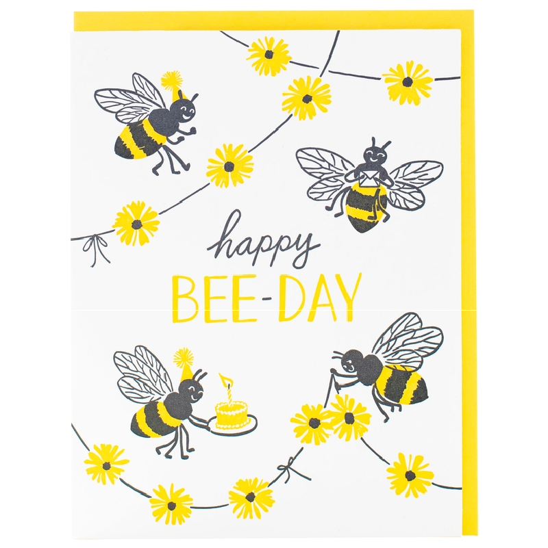 Happy Bee Day Birthday Card