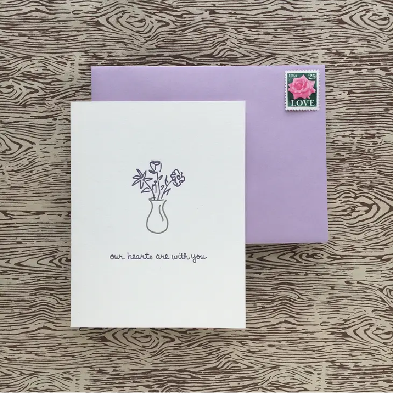 Sympathy Card - Our Hearts Are With You