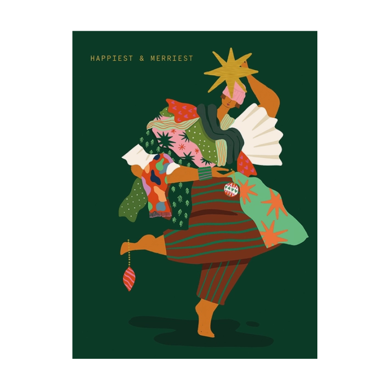Holiday Card - Happiest and Merriest