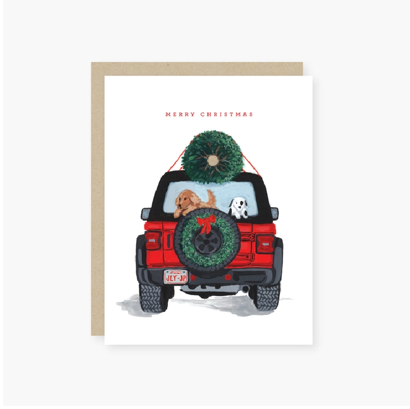 Holiday Card - Jolly Jeep
