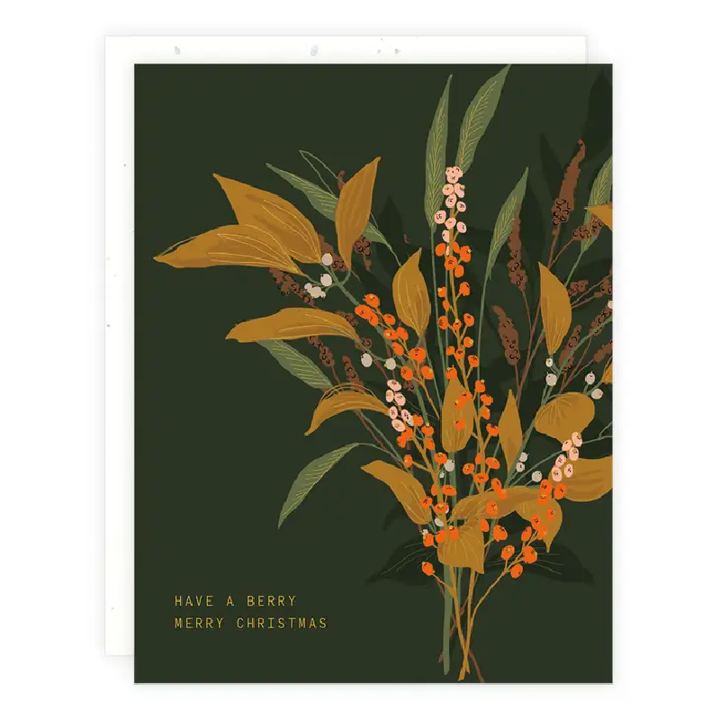 Holiday Card - Berry Merry Christmas