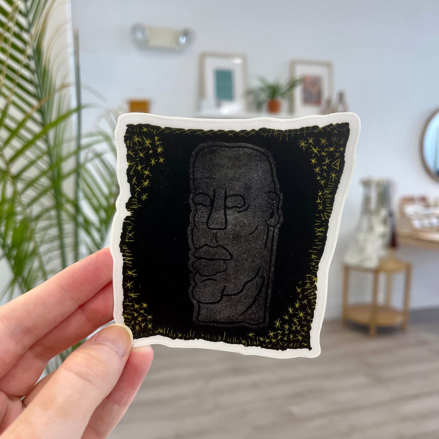 David House Sticker - Black