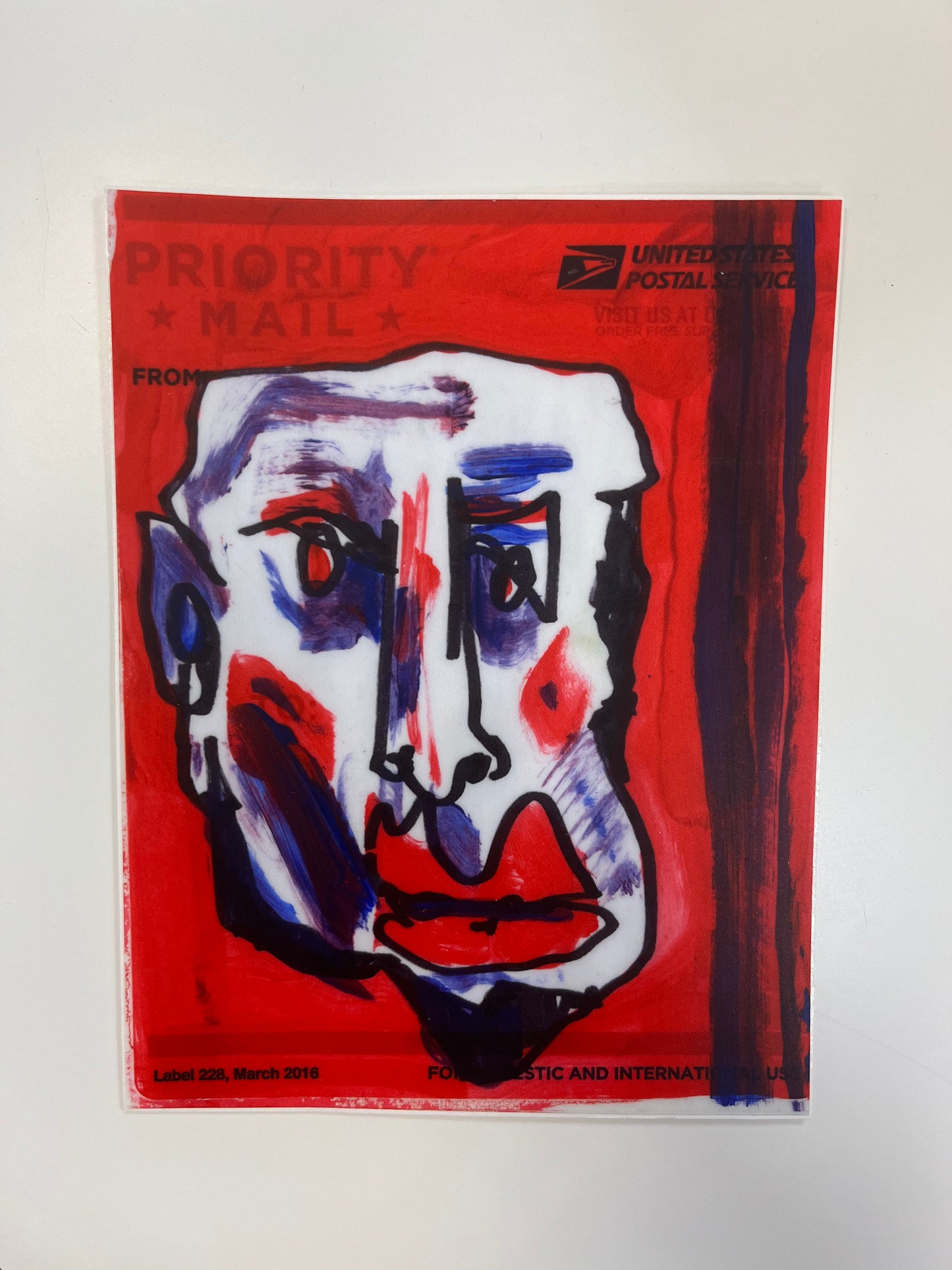 David House Sticker - Red Face