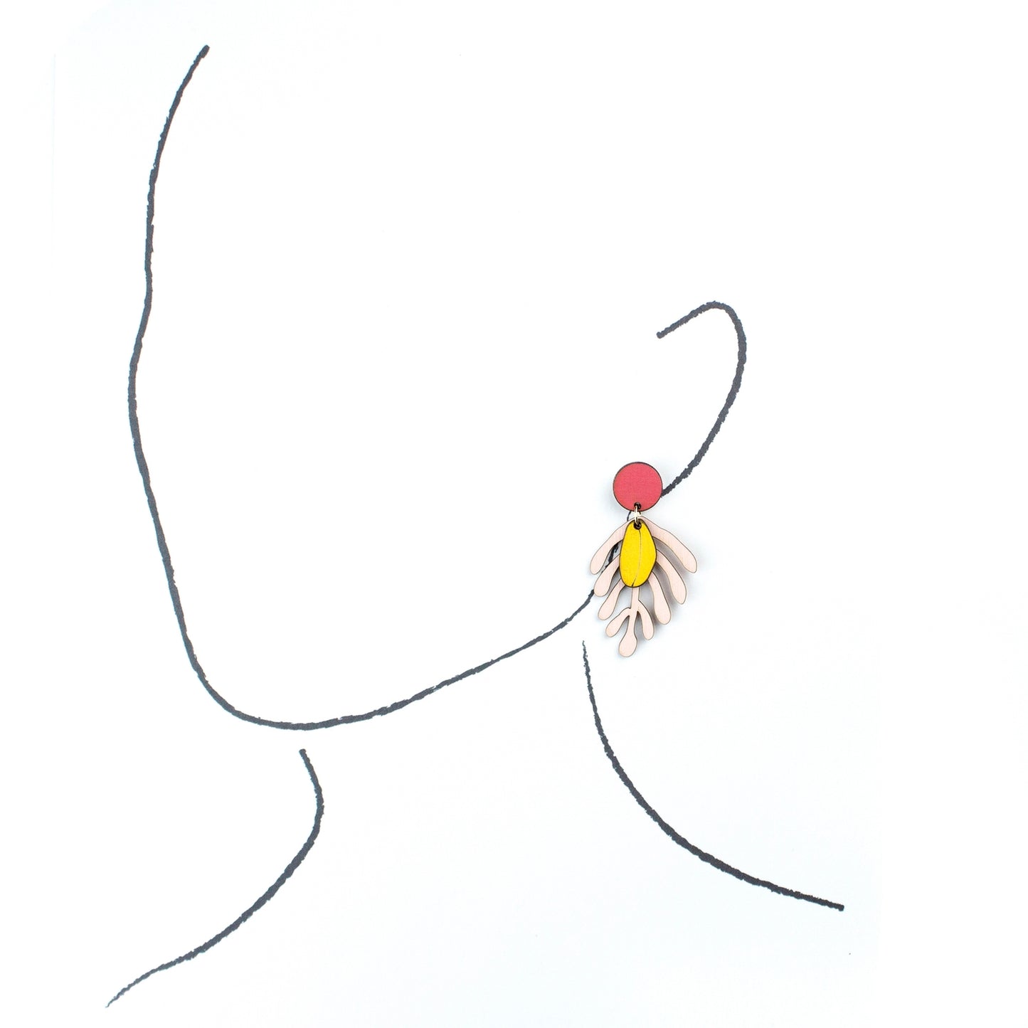 Flora Wooden Earrings