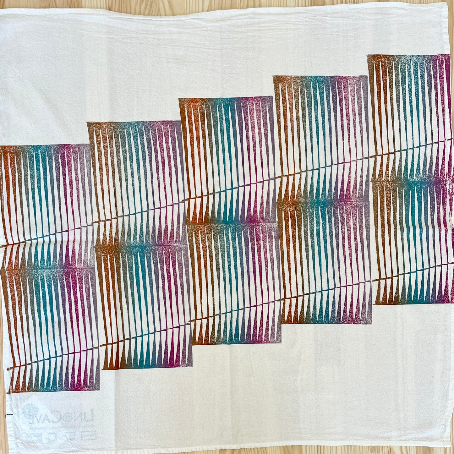 Hand-Printed Tea Towels
