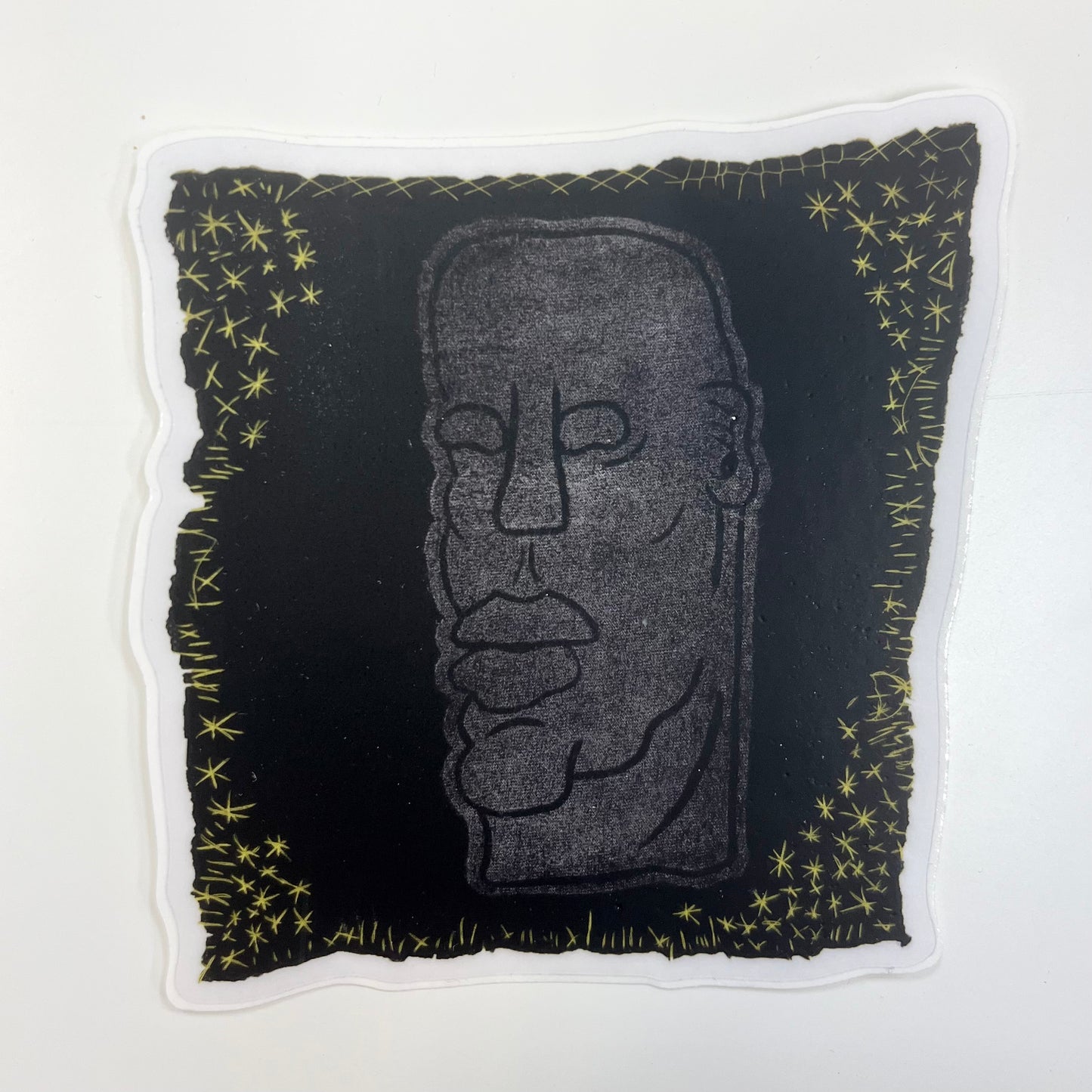 David House Sticker - Black