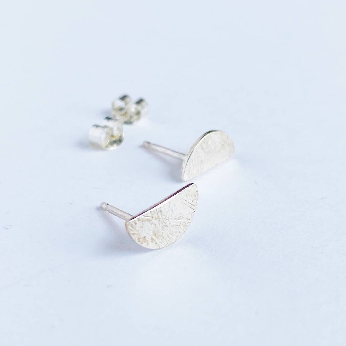 Half Moon Stud Earrings