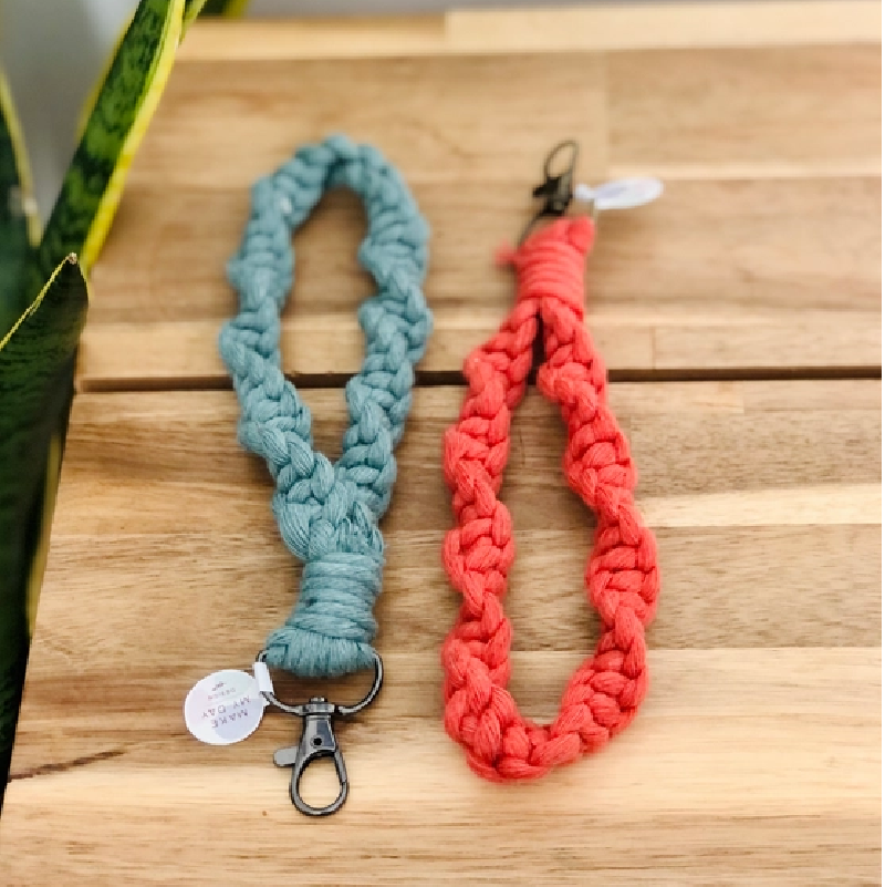 Macrame Wristlet Keychains