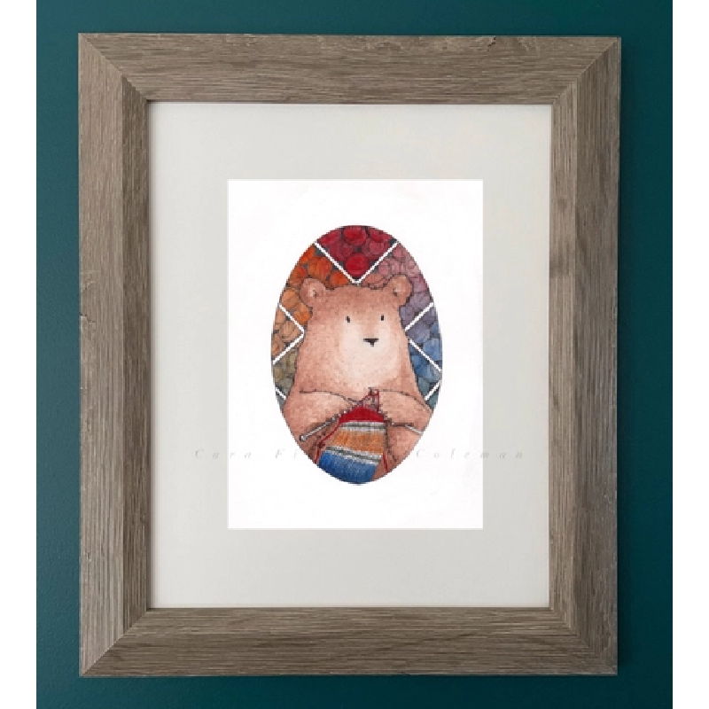 8x 10 Print - Knitting Bear