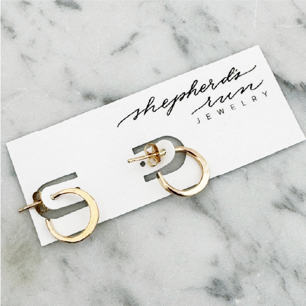 Jeannie Hoop Stud Earrings