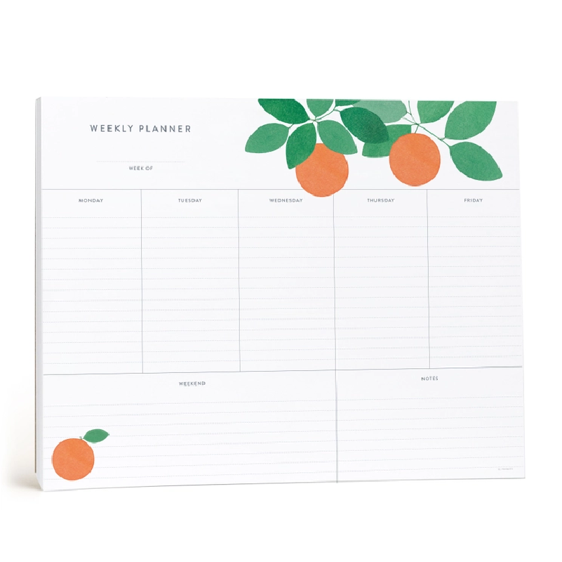 Orange Grove Weekly Planner Notepad