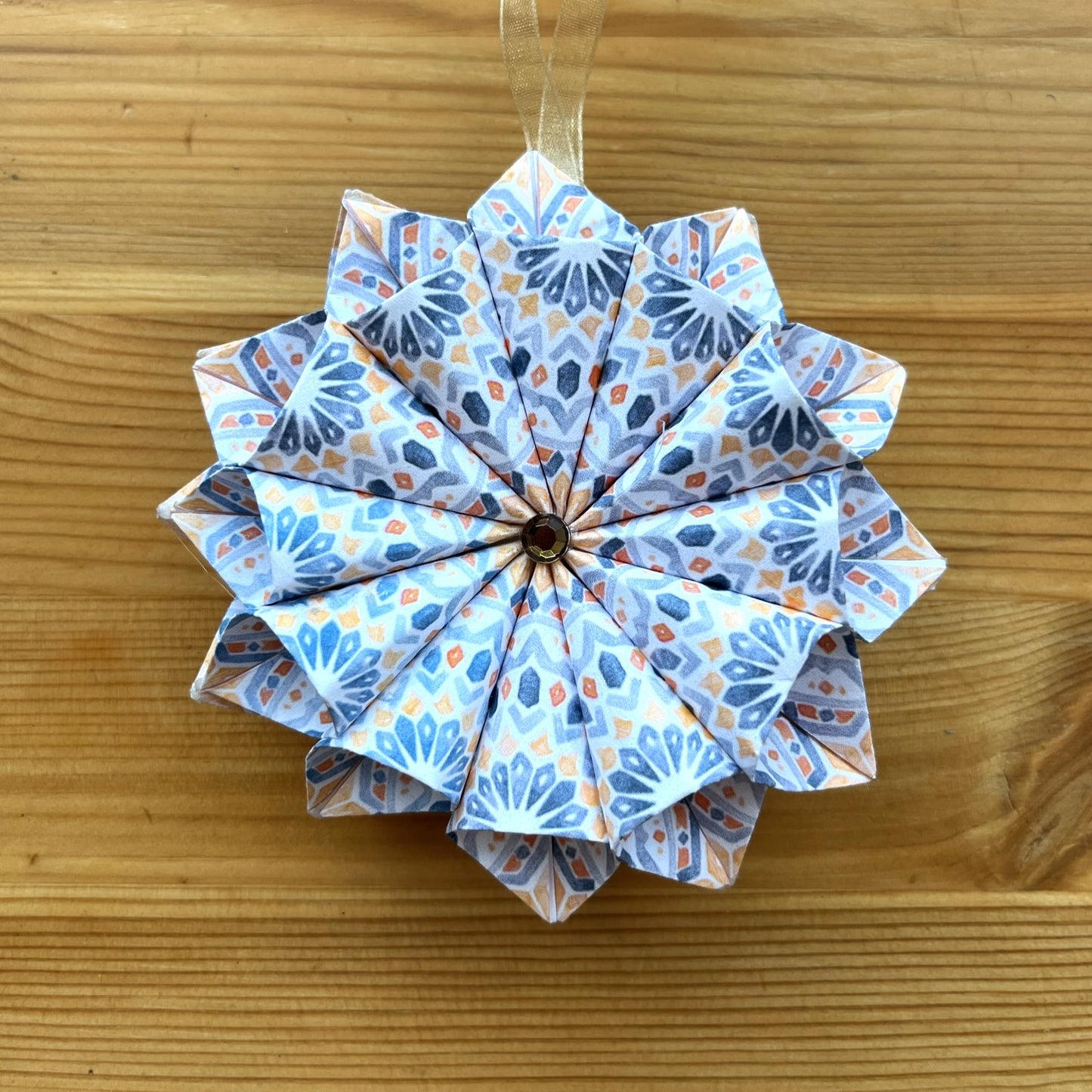 Hand-Painted Origami Ornaments