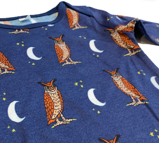 Baby Bodysuit - Owls and Moons