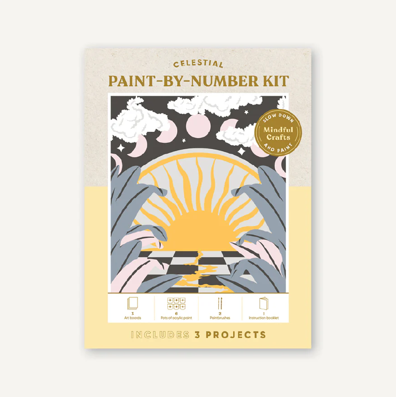 Mindful Crafts: Celestial Paint by Number Kit