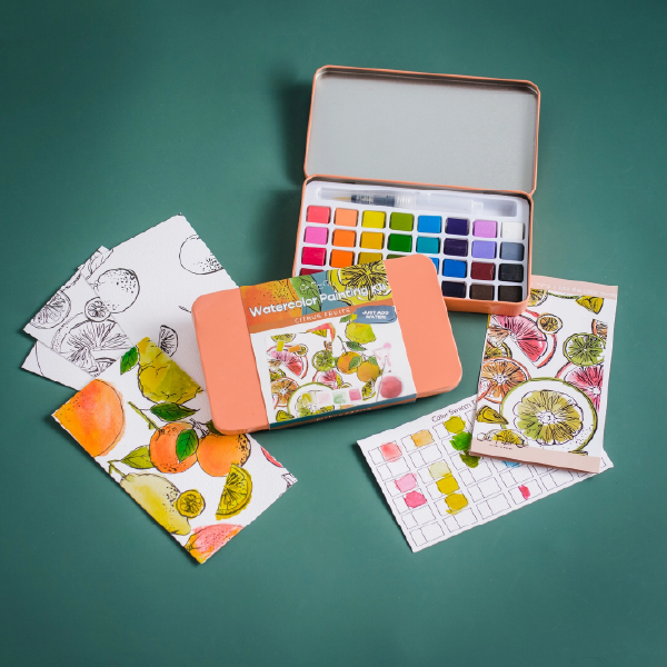 Citrus Watercolor Painting Kit