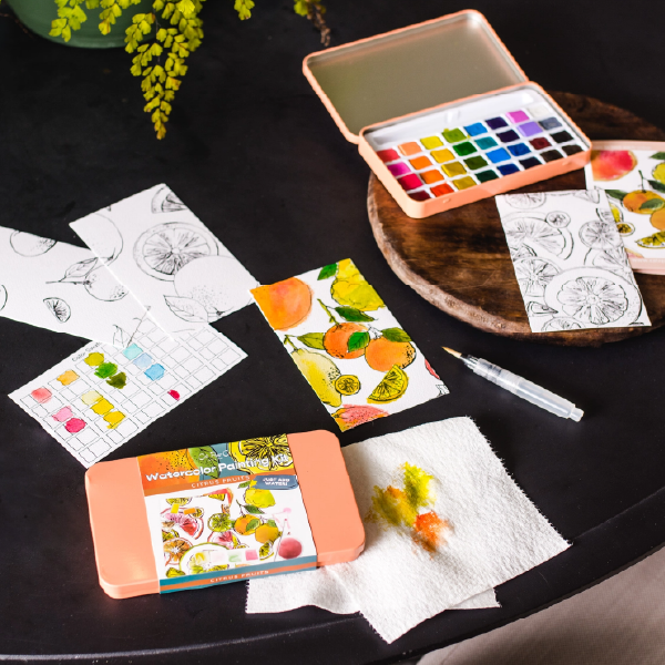 Citrus Watercolor Painting Kit