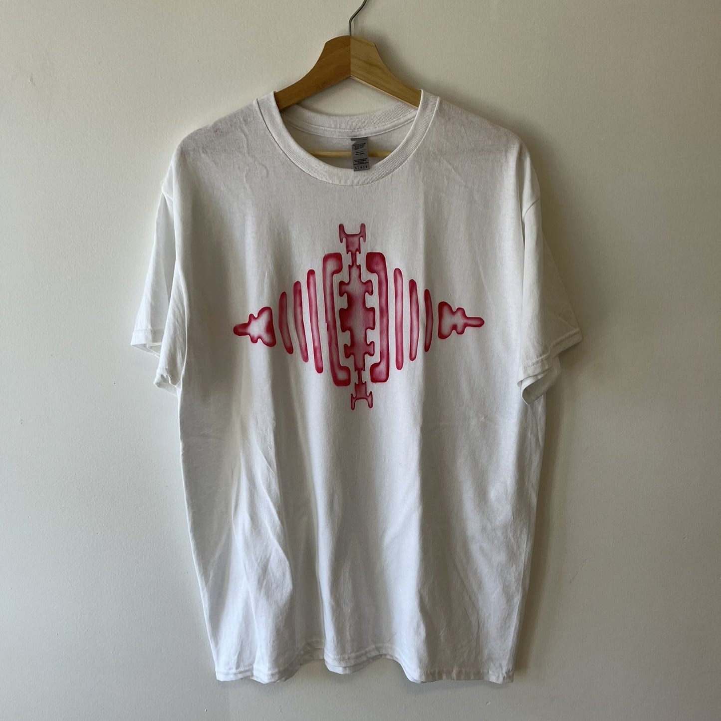 David House T-Shirt - Pink on White