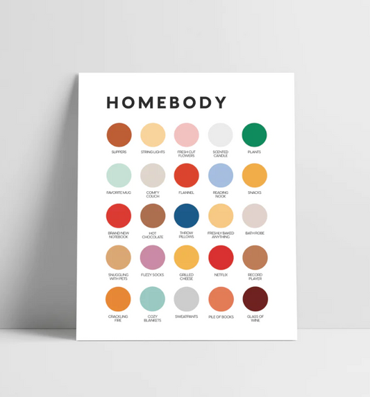 Art Print - Homebody Color Palette by Lunch City
