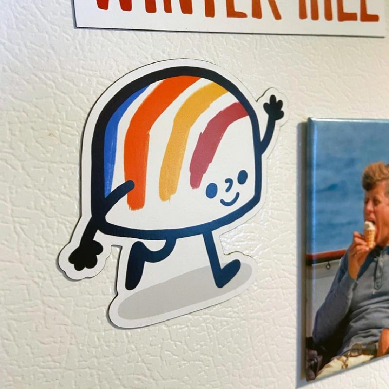 Rainbow Gas Tank Magnet
