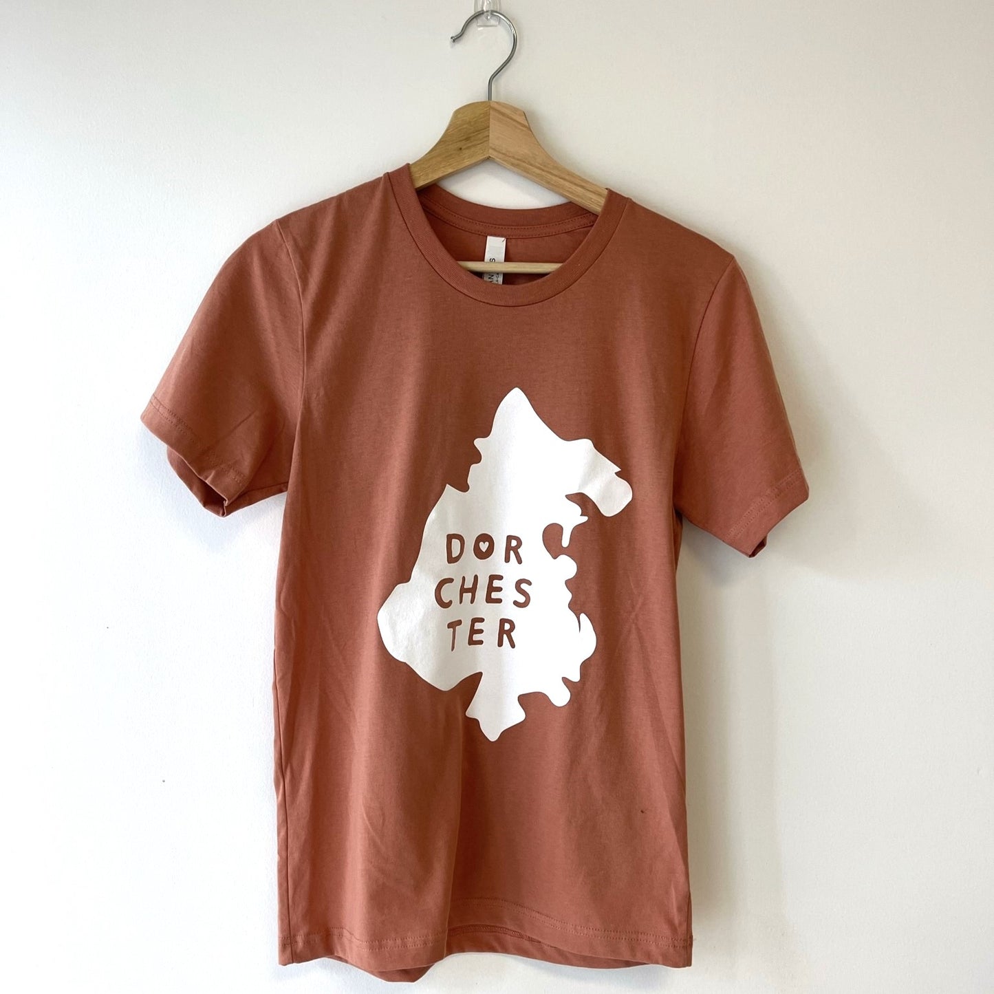 Dorchester Map T-Shirt - Terracotta