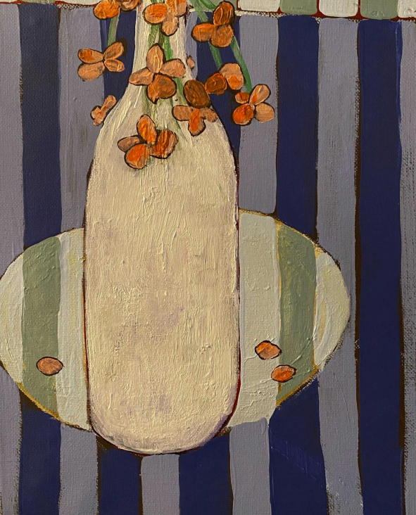 White Bottle Art Print