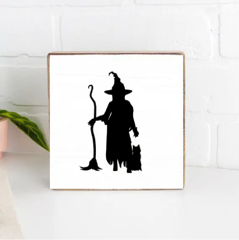 Witch Wooden Block
