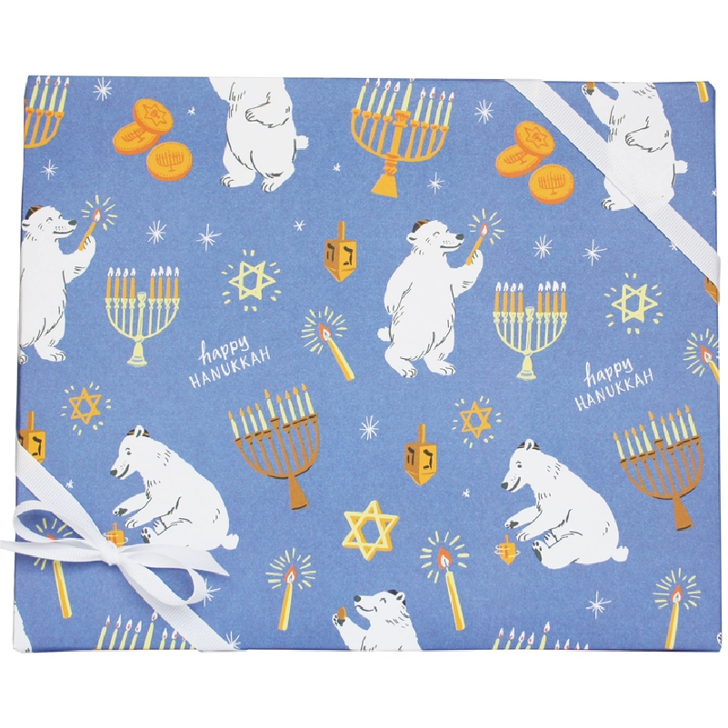 Wrapping Paper - Hanukkah Polar Bears