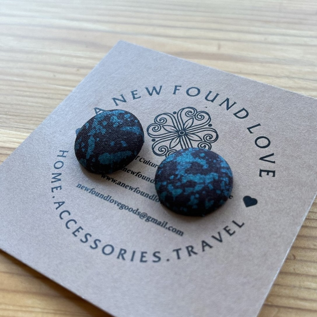 Small Button Earrings